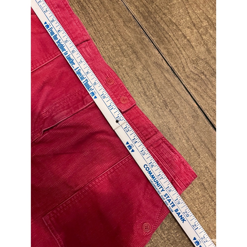 Women's Jones New York Sport Coral Corduroy Skirt W Pockets Stretch SZ 16 Y2K - Picture 4 of 7